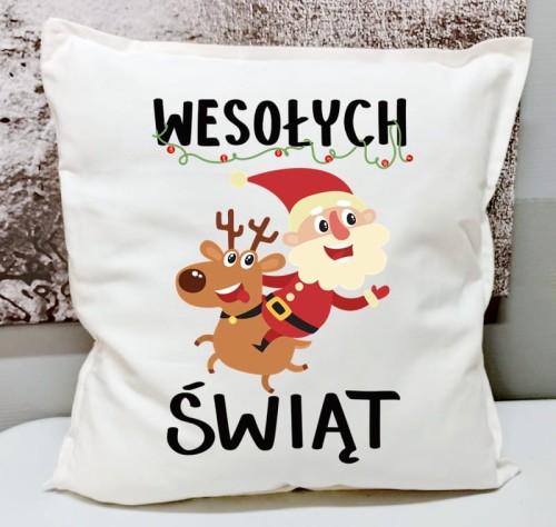 ŚWIĄTECZNA PODUSZKA WESOŁYCH ŚWIĄT.jpg