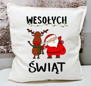 Świąteczna poduszka - wzór mug2