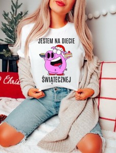 ŚMIESZNA KOSZULKA JESTEM NA ŚWIĄTECZNEJ DIECIE.JPG