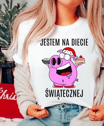ŚMIESZNA KOSZULKA JESTEM NA ŚWIĄTECZNEJ DIECIE N.JPG