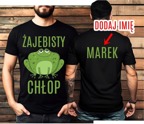 Męska koszulka na 40 urodziny ŻAJEBISTY CHŁOP.jpg