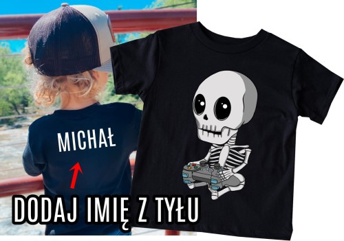Koszulka dla chłopaków z imieniem - na święta ! dla gracza!