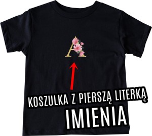 Koszulka z pierwszą literką imienia 