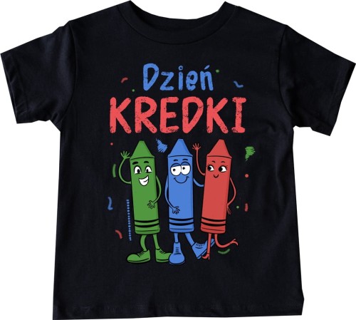 KOSZULKA DZIEŃ KREDKI CZARNA DZIECIĘCA.jpg