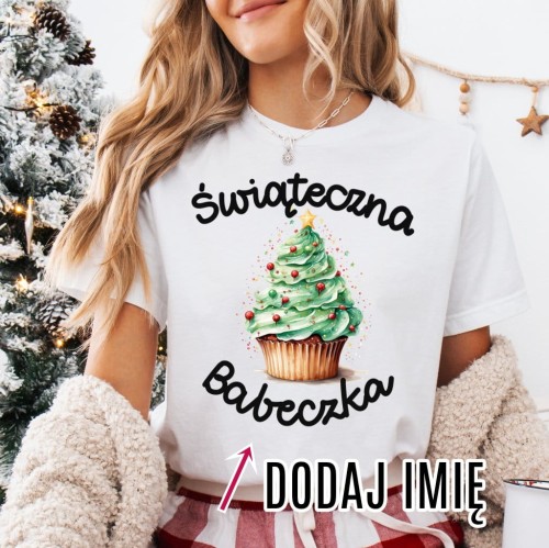 KOSZULKA ŚWIĄTECZNA BABECZKA Z IMIENIEM.jpg
