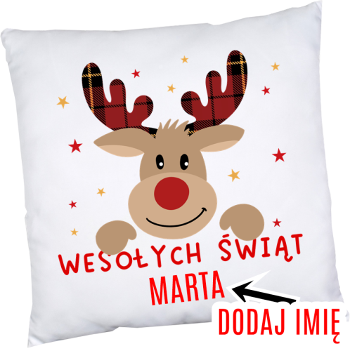 Poduszka na mikołajki z imieniem, poduszka dla dzieci na klasowe mikołajki (1)