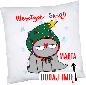 Poduszka na mikołajki z imieniem, poduszka dla dzieci na klasowe mikołajki