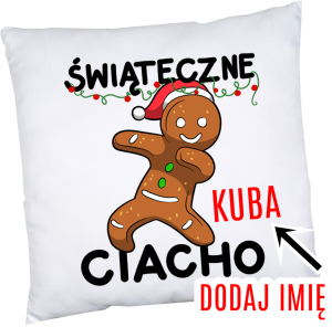 Poduszka na mikołajki z imieniem DLA CHŁOPCA