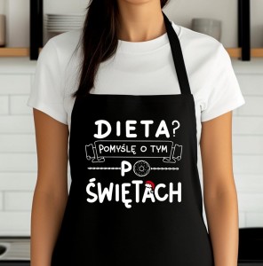 ŚMIESZNY ŚWIĄTECZNY FARTUCH - DIETA PO ŚWIĘTACH 