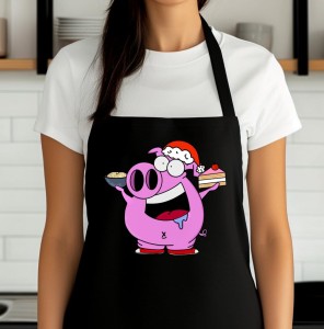 ŚMIESZNY ŚWIĄTECZNY FARTUCH Z NADRUKIEM 