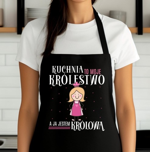 ŚMIESZNY ŚWIĄTECZNY FARTUCH Z NADRUKIEM DLA BLONDYNKI