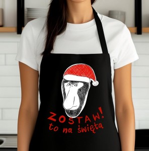 ŚMIESZNY ŚWIĄTECZNY FARTUCH ZOSTAW TO NA ŚWIĘTA