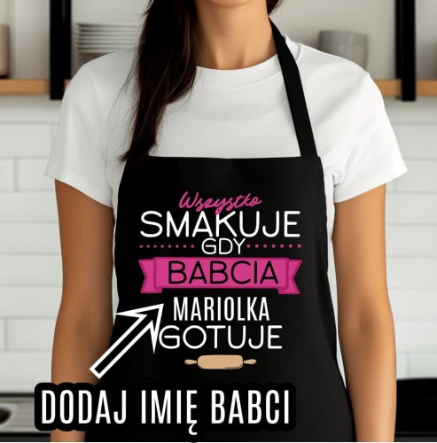 FARTUCH DLA BABCI NA PREZENT - WSZYSTKO LEPIEJ SMAKUJE