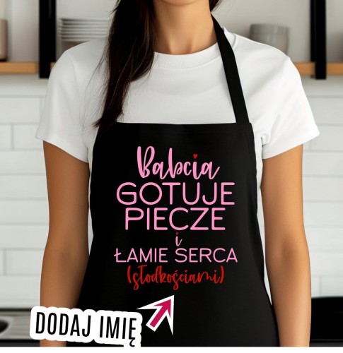 FARTUCH DLA BABCI NA PREZENT Z IMIENIEM