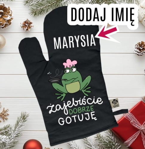 ŚMIESZNA RĘKAWICA KUCHENNA NA PREZENT - DOBRZE GOTUJĘ.jpg