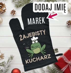 ŚMIESZNA RĘKAWICA KUCHENNA NA PREZENT DLA KUCHARZA 