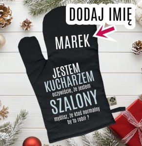 ŚMIESZNA RĘKAWICA KUCHENNA NA PREZENT DLA KUCHARZA