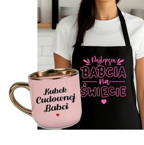 Zestaw Prezentowy dla Babci - fartuch najlepsza babcia na świecie  plus kubek cudownej Babci.jpg