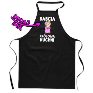 FARTUCH DLA BABCI - BABCIA KRÓLOWA KUCHNI NA PREZENT.jpg