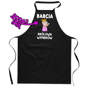 FARTUCH DLA BABCI - BABCIA KRÓLOWA WYPIEKÓW NA PREZENT.jpg