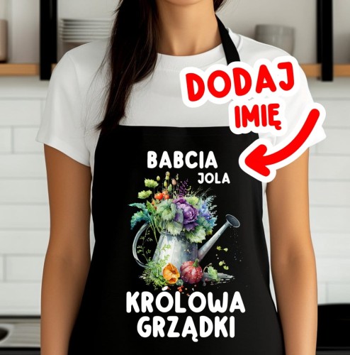 FARTUCH DLA BABCI - KRÓLOWA GRZĄDKI.jpg