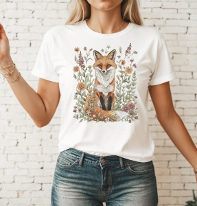 DAMSKA KOSZULKA Z LISEM - BIAŁA.jpg