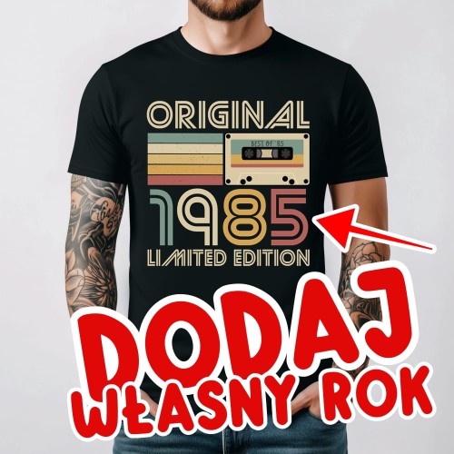Personalizowana koszulka na urodziny - DODAJ ROK URODZENIA