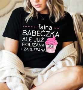 DAMSKA koszulka -FAJNA BABECZKA ALE JUŻ POLIZANA