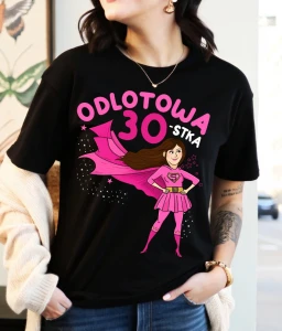 koszulka na 30 urodziny, na prezent odlotowa 30 brunetka.webp