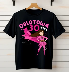 koszulka na prezent na 30 urodziny odlotowa trzydziestka brunetka.webp
