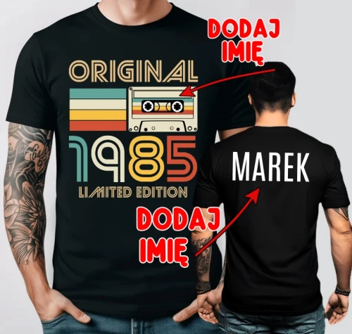 KOSZULKA NA 40 URODZINY ORIGINAL 1985.webp