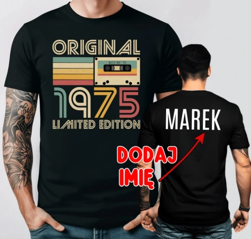 KOSZULKA NA 40 URODZINY ORIGINAL 1975 LIMITED EDITION.webp