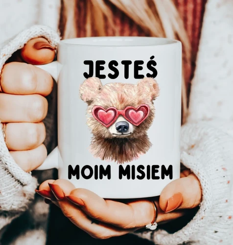 kubek na walentynki jesteś moim misiek z misiem.webp