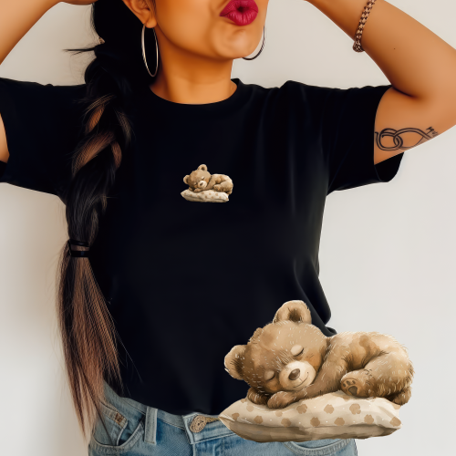 Czarna damska koszulka.png