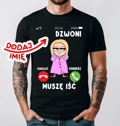 Męska koszulka dla walentynki z blondynka na prezent.jpg