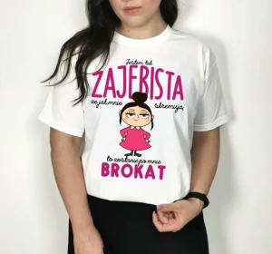 koszulka jestem tak zajebista biała.webp