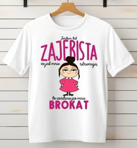 koszulka biała jestem tak zajebista koszulka na prezent.webp