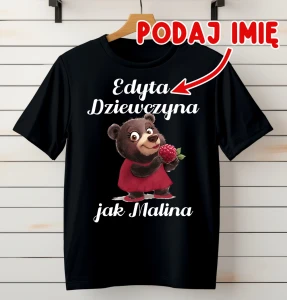koszulka damska dziewczyna jak malina.webp