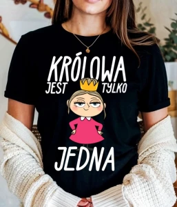koszulka damska królowa jest tylko jedna blond z.webp