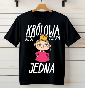koszulka damska królowa jest tylko jedna blond.webp