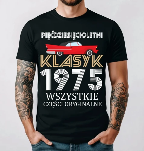 KOSZULKA NA 50 URODZINY MĘSKA KLASYK
