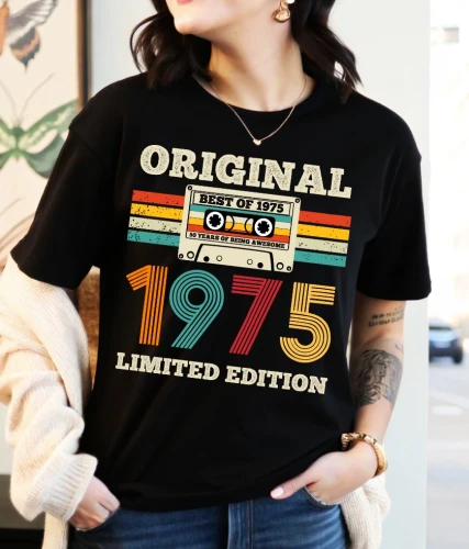 DAMSKA koszulka na 50 dla koleżanki ORIGINAL 1975