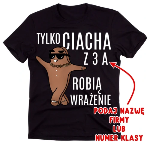 czarna koszulka męska takie CIACHA X.webp