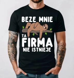 koszulka na prezent dla kolegi z pracy leniwiec.webp