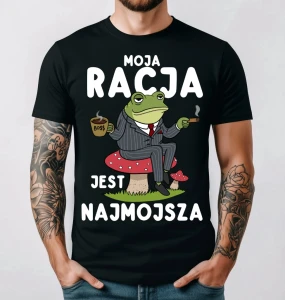 koszulka męska dla szefa moja racja jest mojsza.webp