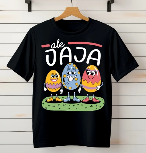 koszulka czarna na wielkanoc ale jaja.webp