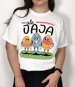 KOSZULKA BIAŁA WIELKANOC ALE JAJA.webp
