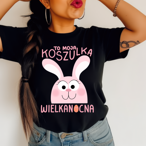 Koszulka na wielkanoc z królikiem - to moja wielkanocna koszulka.png
