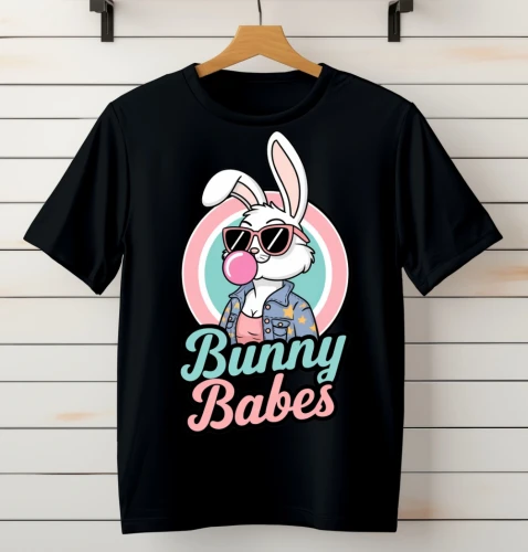 koszulka wielkanocna bynny babes.webp