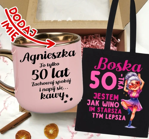 Kubek na 50 urodziny z imieniem.webp